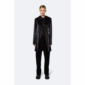 RAINS A-line Jacket Velvet Black Raincoat XS/S | Hooded Waterproof Jacket